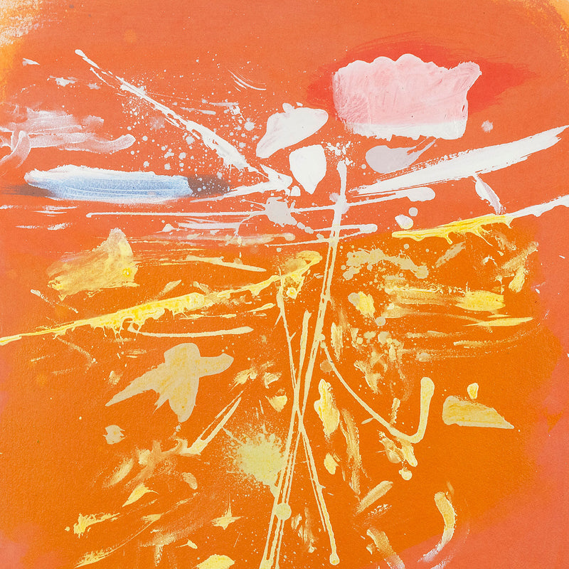 Dan Christensen Caviar20 orange print 1981