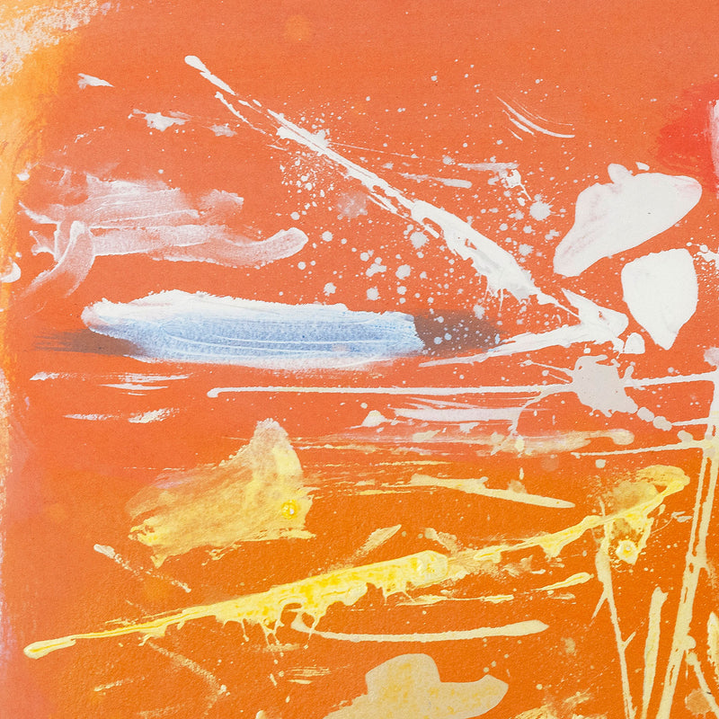 Dan Christensen Caviar20 orange print 1981