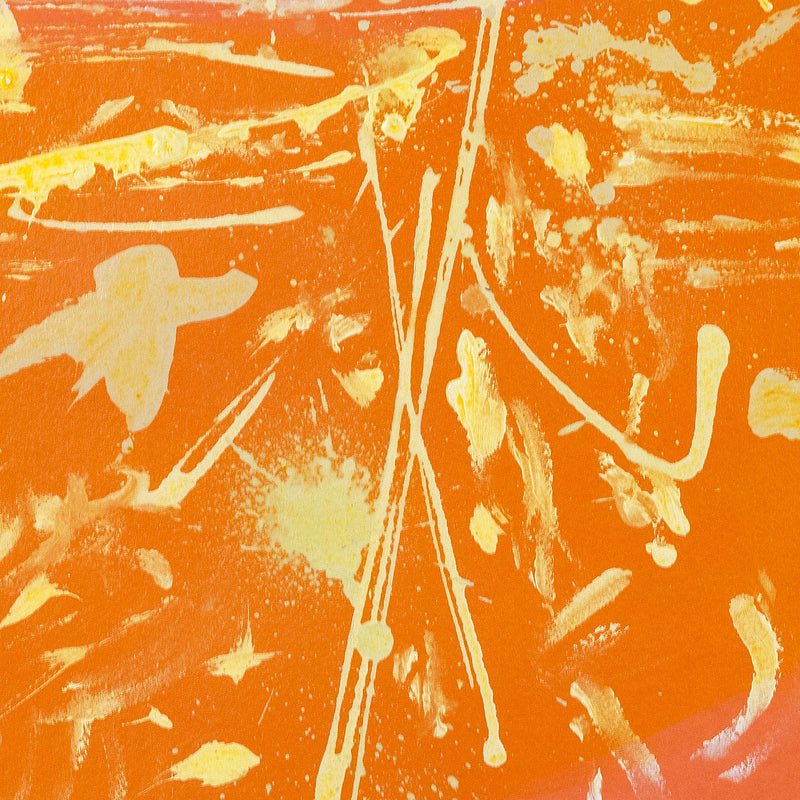 Dan Christensen Caviar20 orange print 1981