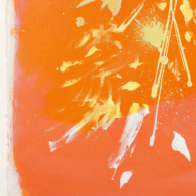Dan Christensen Caviar20 orange print 1981