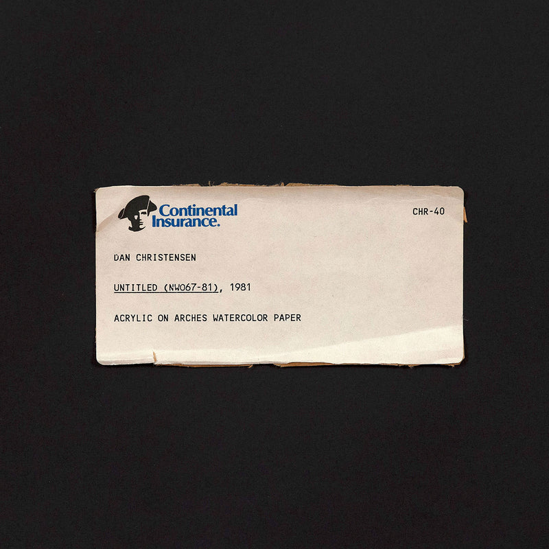 Dan Christensen Caviar20 orange print 1981