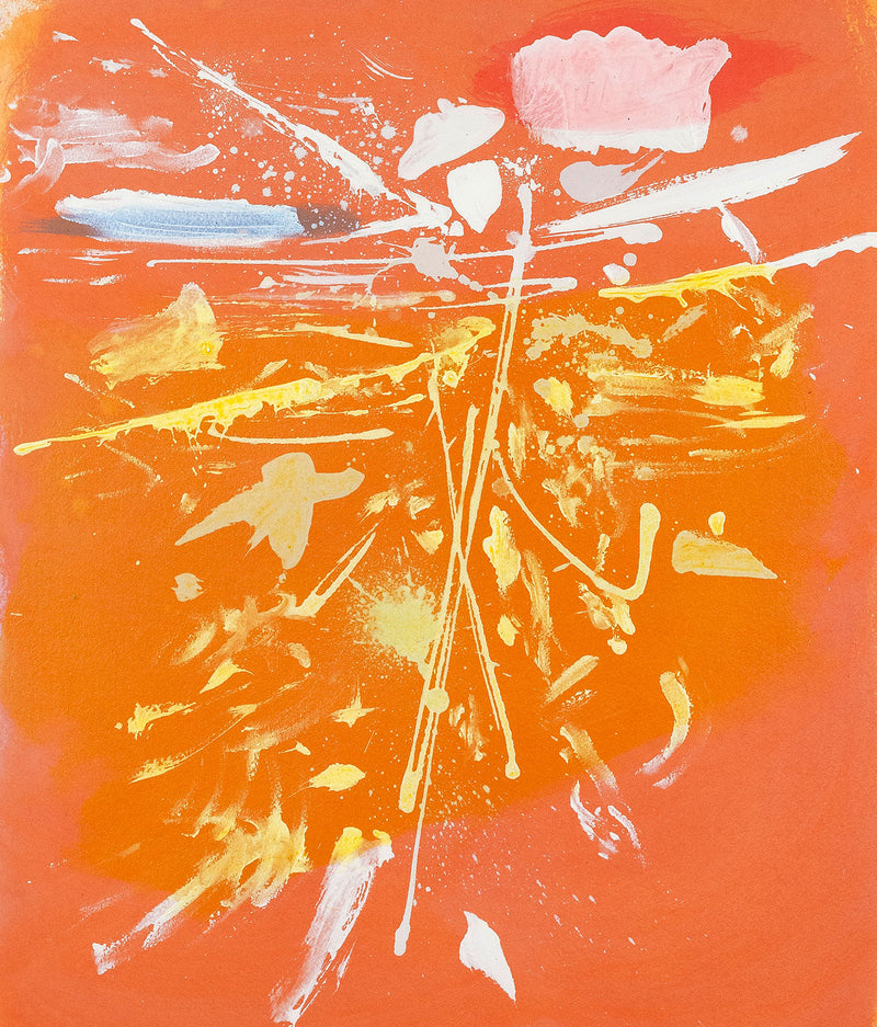 Dan Christensen Caviar20 orange print 1981