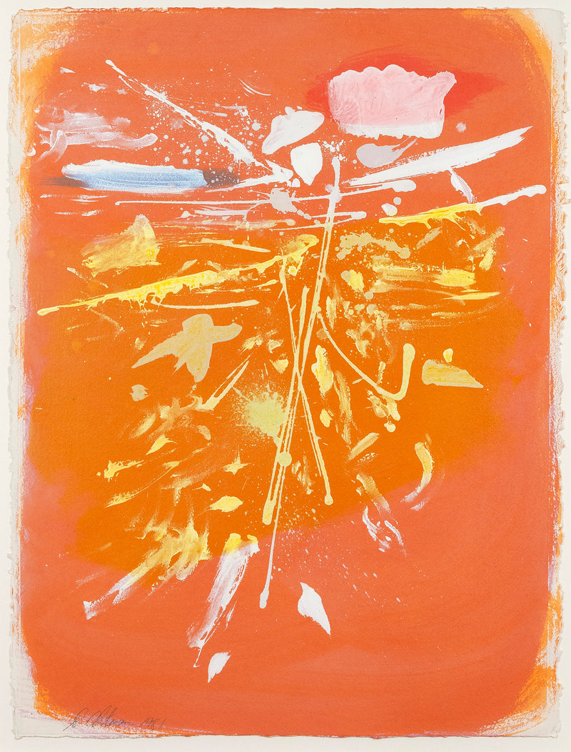 Dan Christensen Caviar20 orange print 1981