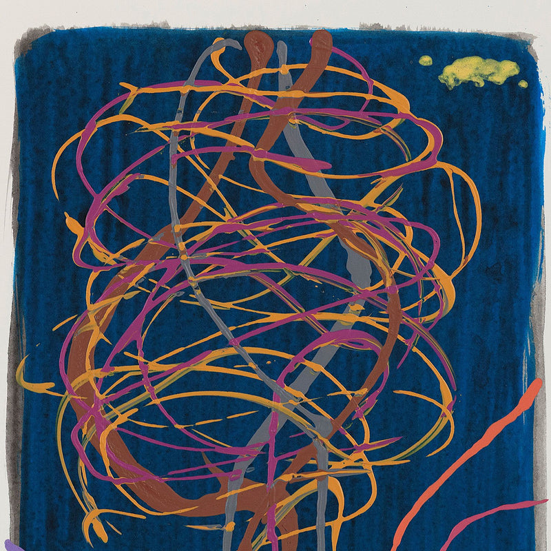 Dan Christensen Untitled Blue Back 2005 Caviar20 Acrylic on paper