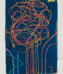 Dan Christensen Untitled Blue Back 2005 Caviar20 Acrylic on paper