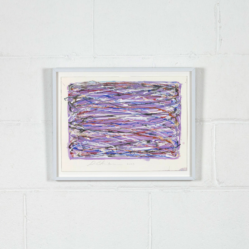 Dan Christensen Violet Loops 2003 works on paper Caviar20