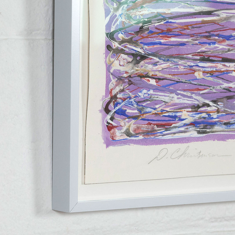 Dan Christensen Violet Loops 2003 works on paper Caviar20