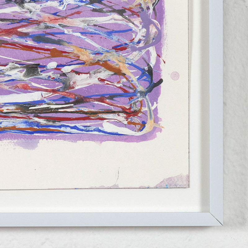 Dan Christensen Violet Loops 2003 works on paper
