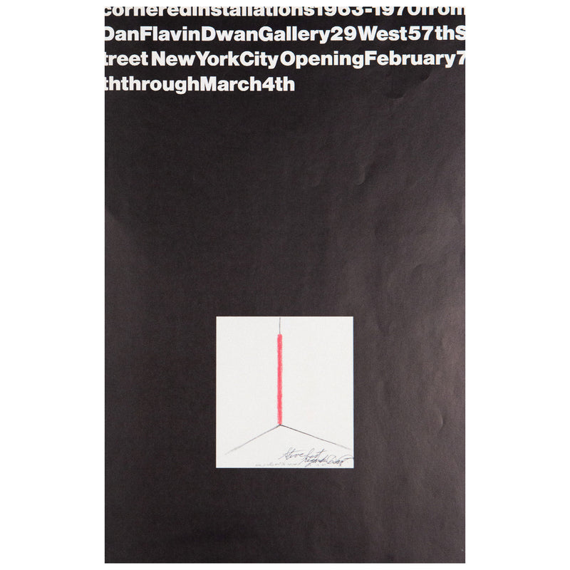 Dan Flavin, Cornered Installations 1963-1970 Exhibition Poster, 1970, Caviar20