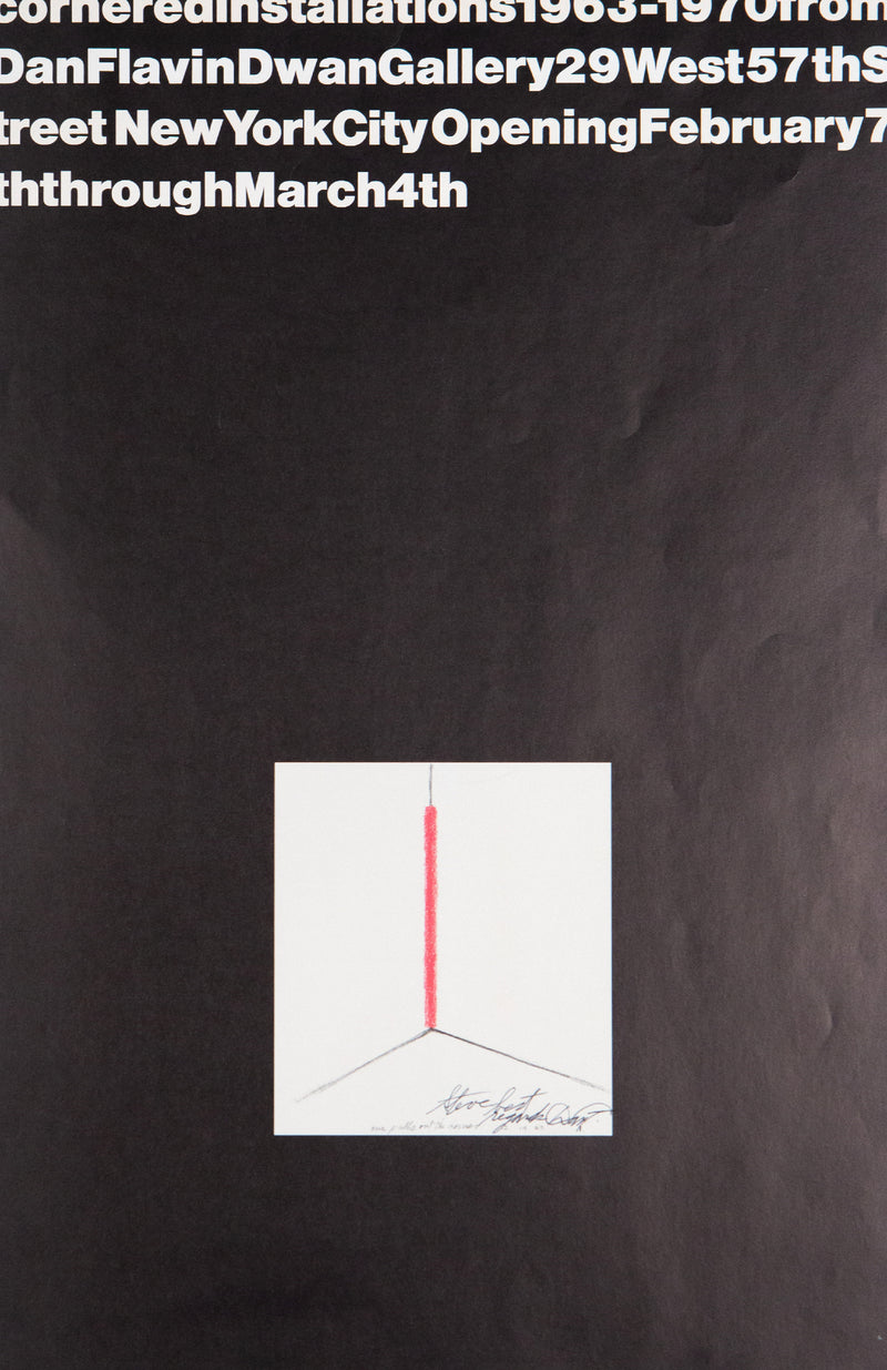 Dan Flavin, Cornered Installations 1963-1970 Exhibition Poster, 1970, Caviar20