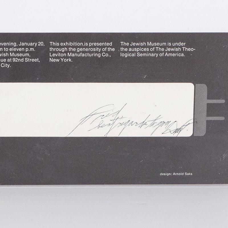 Dan Flavin, Jewish Museum New York, NY, Exhibition Poster, Offset lithograph, 1970, Caviar20, American Art