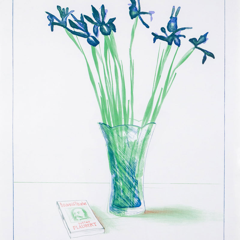 David Hockney, Irises, Offset Lithograph, 1973, Caviar20