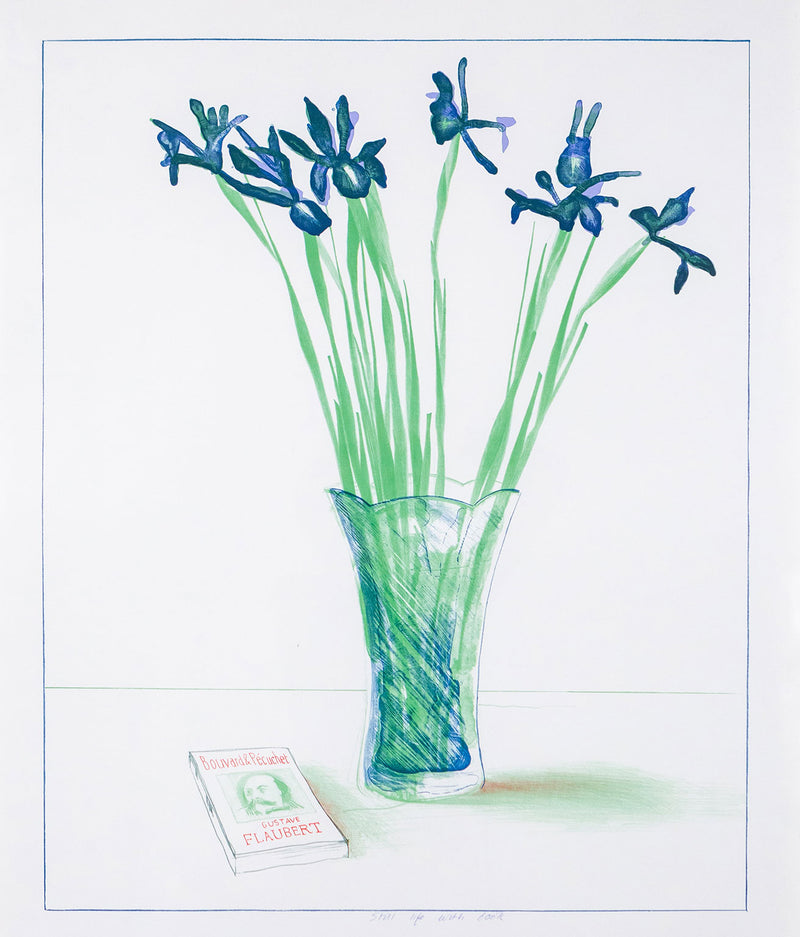 David Hockney, Irises, Offset Lithograph, 1973, Caviar20