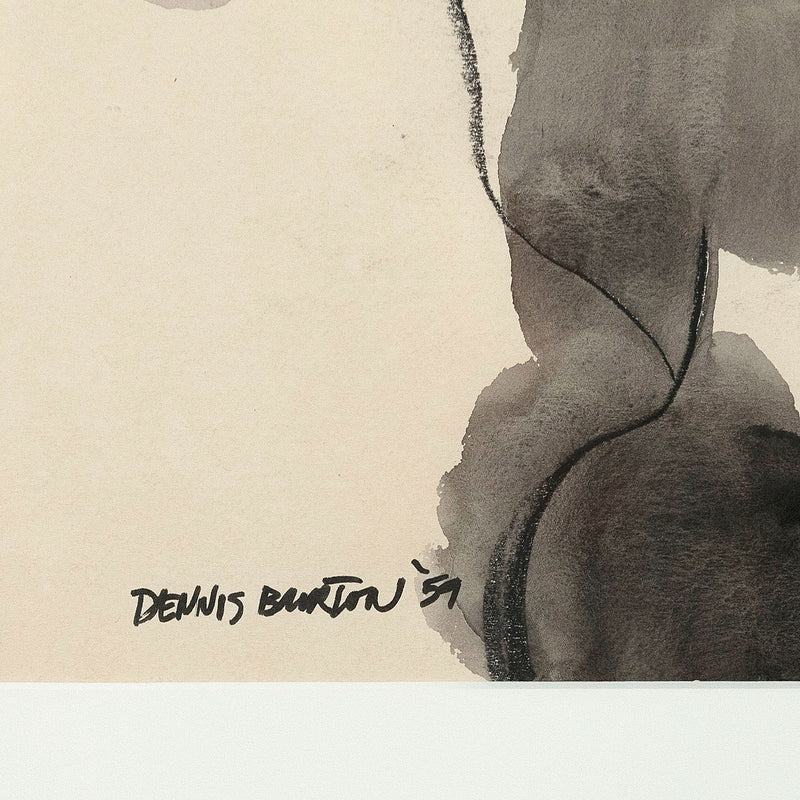 DENNIS BURTON “UNTITLED WATERCOLOR”, 1959