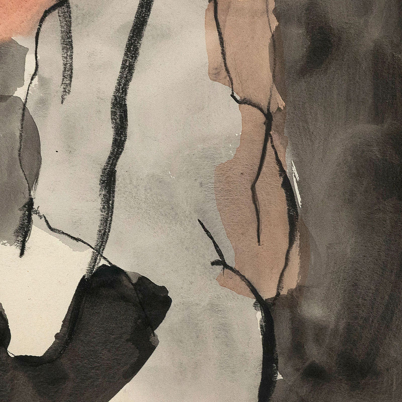 DENNIS BURTON “UNTITLED WATERCOLOR”, 1959
