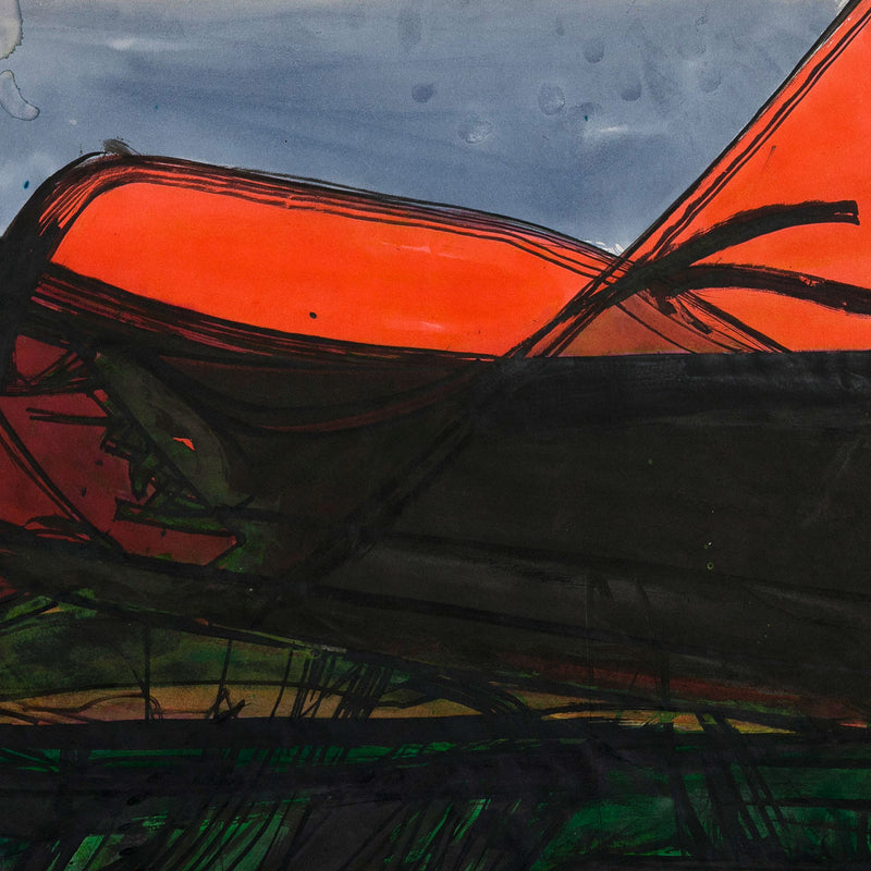 DENNIS BURTON "RED FIELD" 1960