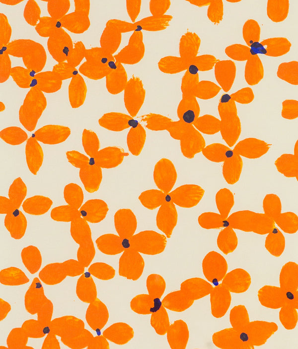 Donald Sultan, Orange Flowers, Lithograph, 1996, Caviar20 American Painter