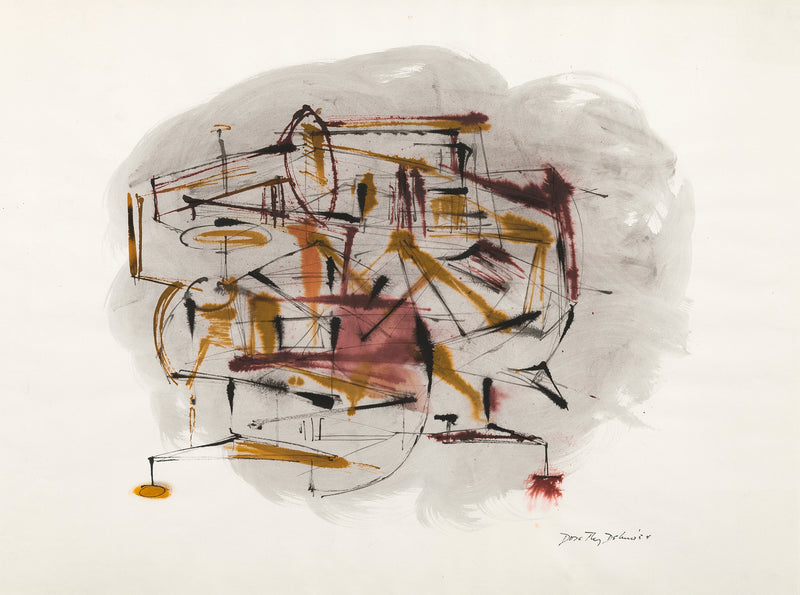 Dorothy Dehner Untitled 1954 watercolor Caviar20
