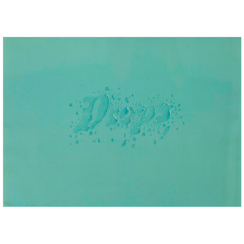 Ed Ruscha Drops lithograph 1971 Caviar20