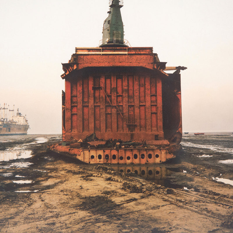 Edward Burtynsky, Canadian Contemporary Art,  "Shipwreck #49"   2001, Bangladesh   Giclée color print  Signed by the artist, bottom right  From an edition of 100  8.5"H 11"W (image)  11.25"H 14.75"W (sheet)  Very good condition