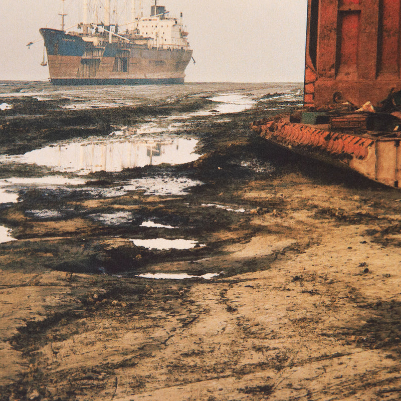 Edward Burtynsky, Canadian Contemporary Art,  "Shipwreck #49"   2001, Bangladesh   Giclée color print  Signed by the artist, bottom right  From an edition of 100  8.5"H 11"W (image)  11.25"H 14.75"W (sheet)  Very good condition