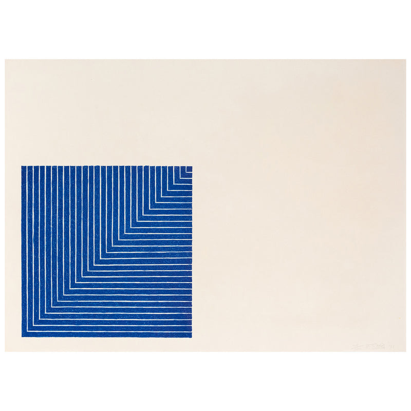 Frank Stella, Hampton Roads, 1971, Caviar20, blue square