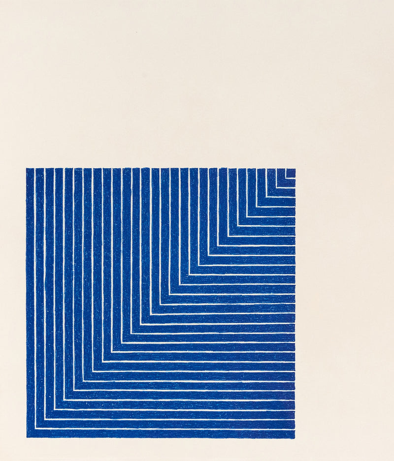 Frank Stella, Hampton Roads, 1971, Caviar20, blue square