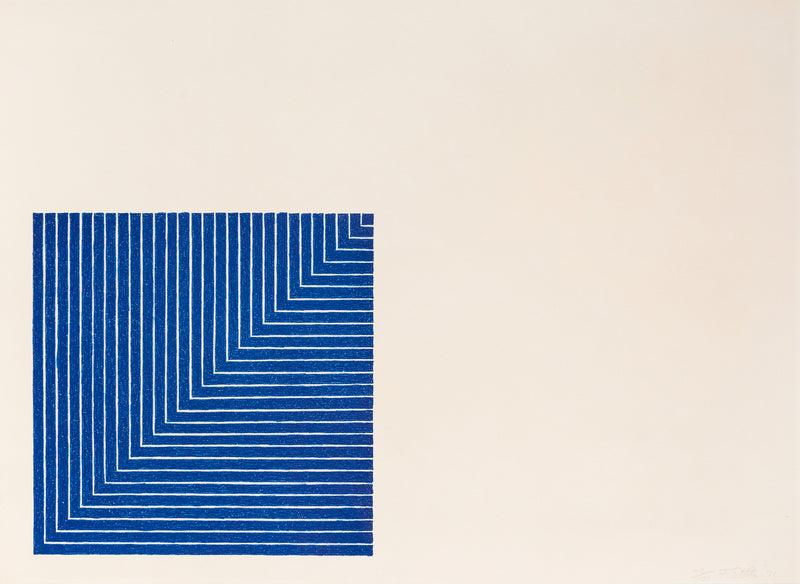 Frank Stella, Hampton Roads, 1971, Caviar20, blue square