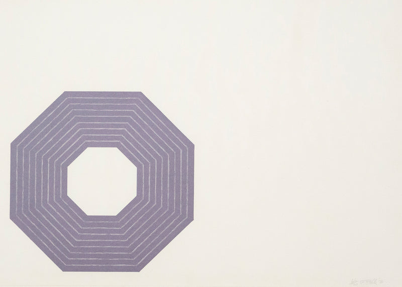 Frank Stella Lithograph Purple Series 1972 Caviar20