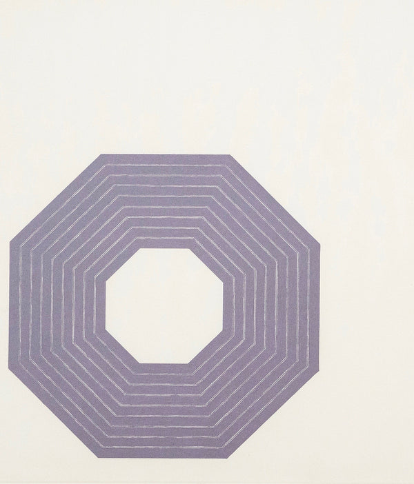 FRANK STELLA "PURPLE SERIES" LITHOGRAPH, 1972