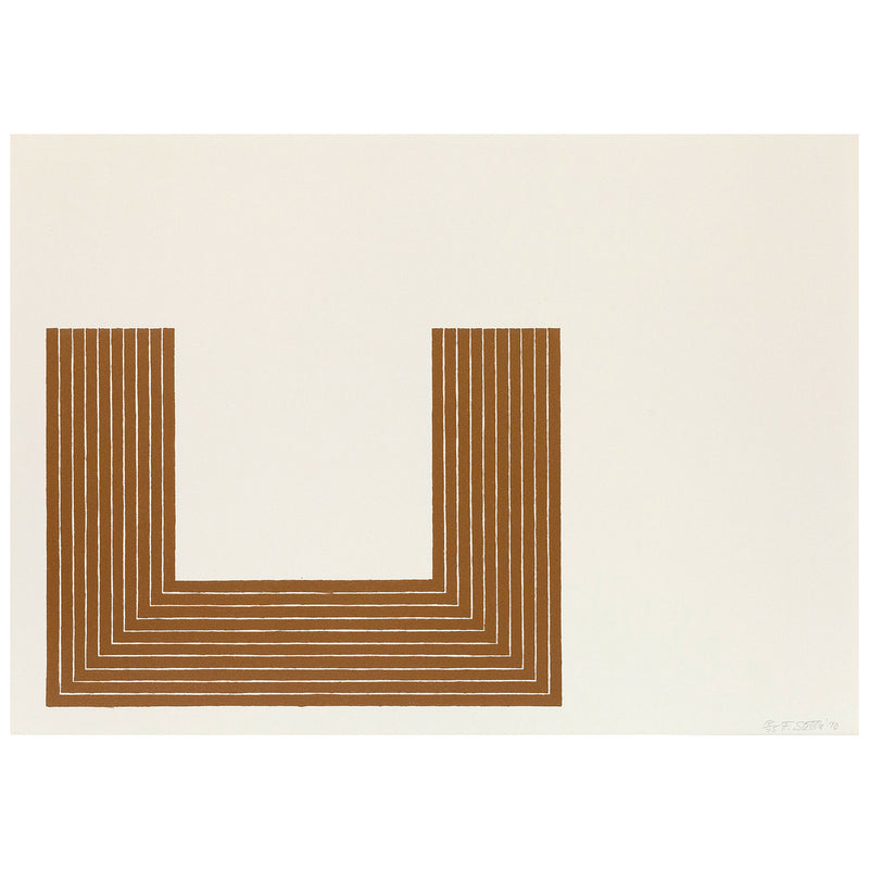 FRANK STELLA "LAKE CITY" LITHOGRAPH, 1970