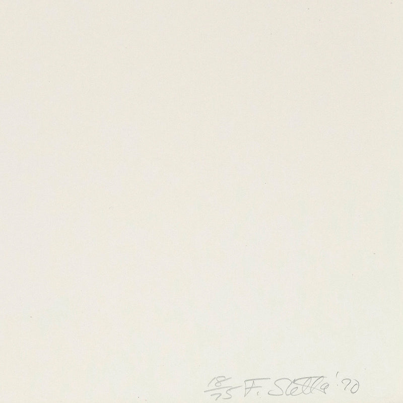 FRANK STELLA "LAKE CITY" LITHOGRAPH, 1970