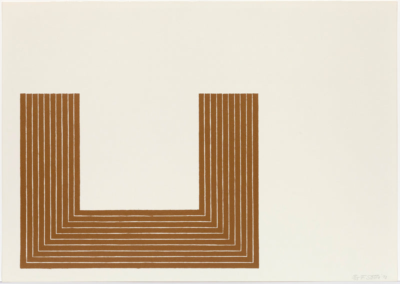FRANK STELLA "LAKE CITY" LITHOGRAPH, 1970