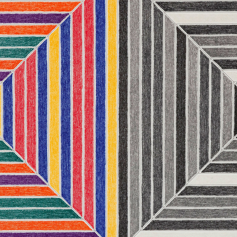 FRANK STELLA "LES INDES V" LITHOGRAPH, 1973