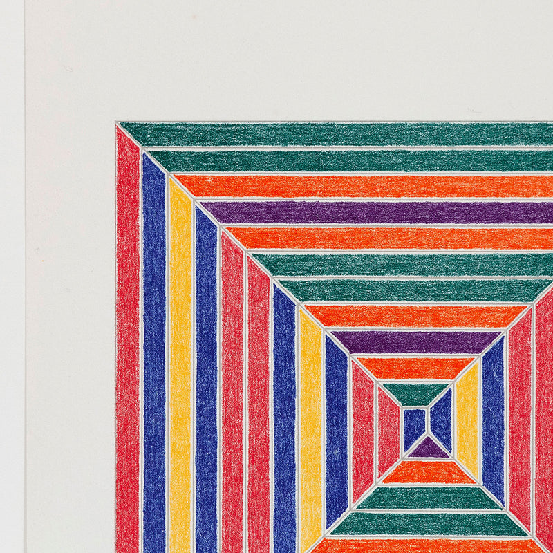FRANK STELLA "LES INDES V" LITHOGRAPH, 1973