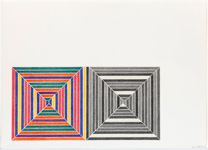 FRANK STELLA "LES INDES V" LITHOGRAPH, 1973