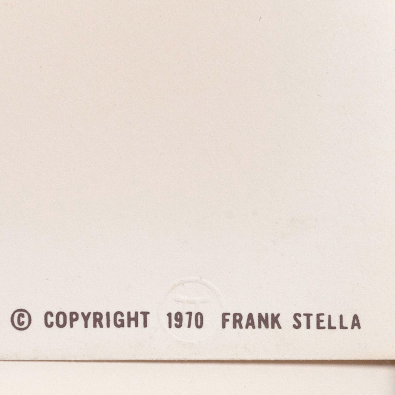 FRANK STELLA "REFERENDUM 70" SCREENPRINT, 1970