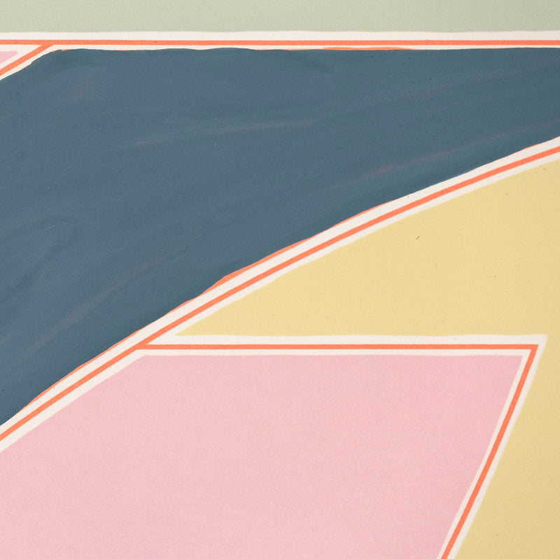 FRANK STELLA "RIVER OF PONDS" MONOTYPE, 1970