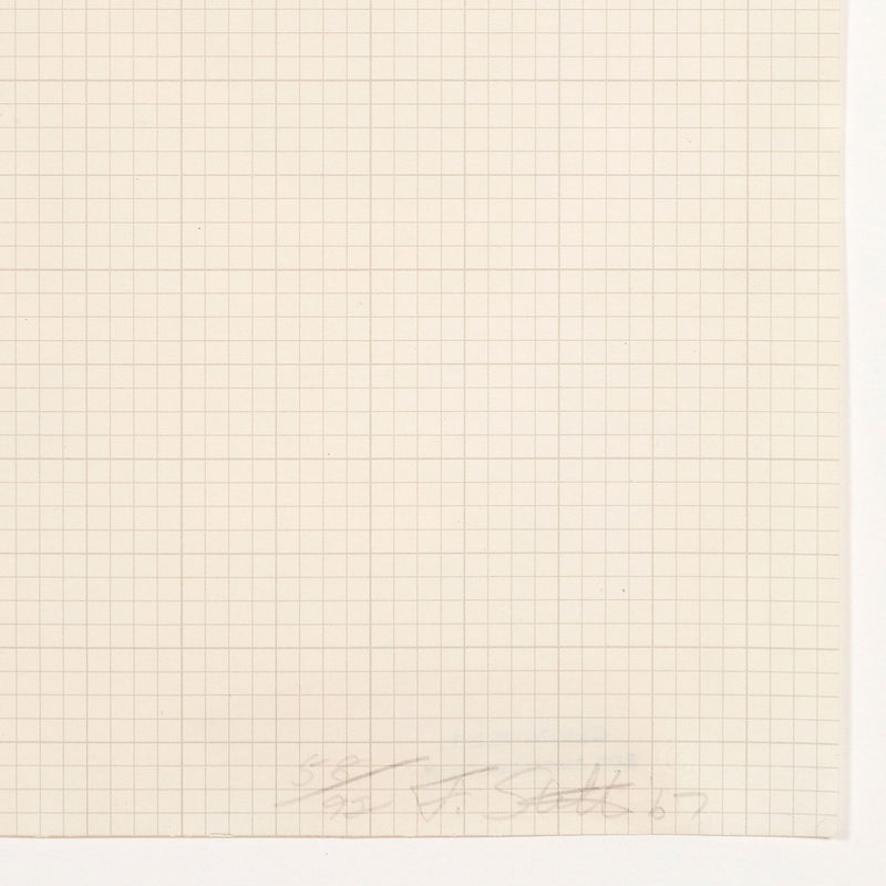 Frank Stella, Star of Persia, Lithograph, 1967, Caviar20, closeup showing artist signature