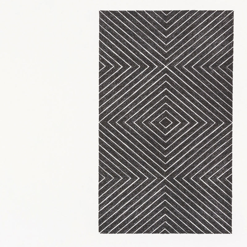 Original Artwork, Abstract Expressionism, Frank Stella, "Gezira" from Black Series II  USA, 1967  Lithograph  Signed, numbered and dated by the artist   Labelled AP aside from an edition of 100  15"H 21.75"W (work)  Very good condition.  Printed by Gemini G.E.L., Los Angeles, Toronto Fine Art Gallery Caviar20