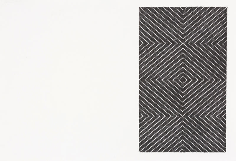 Original Artwork, Abstract Expressionism, Frank Stella, "Gezira" from Black Series II  USA, 1967  Lithograph  Signed, numbered and dated by the artist   Labelled AP aside from an edition of 100  15"H 21.75"W (work)  Very good condition.  Printed by Gemini G.E.L., Los Angeles, Toronto Fine Art Gallery Caviar20