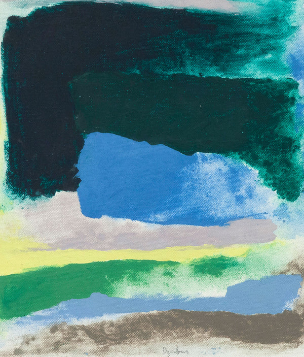 FRIEDEL DZUBAS "NORTH LEDGE" PAINTING, 1975