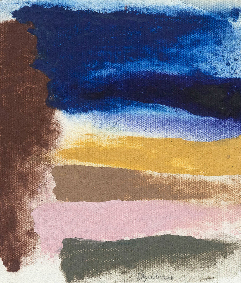 FRIEDEL DZUBAS "BLULAC" PAINTING, 1975