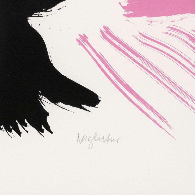 FRIEDEL DZUBAS "NIGHT STAR" SCREENPRINT, 1984