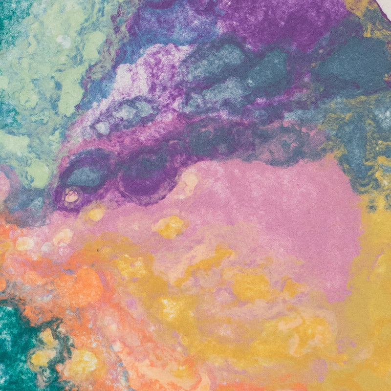 Friedel Dzubas, Kaleidoscop, Monotype, 1982, Caviar20 prints, Caviar20 Abstract Expressionism, Color Field Painter