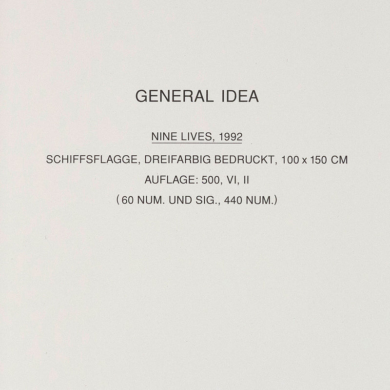 Canadian artist group General Idea "Nine Lives Flag" 1992