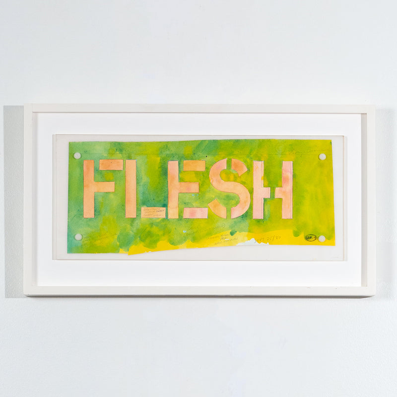 Greg Curnoe, Flesh, Watercolour, 1980, Caviar20 Canadian Art