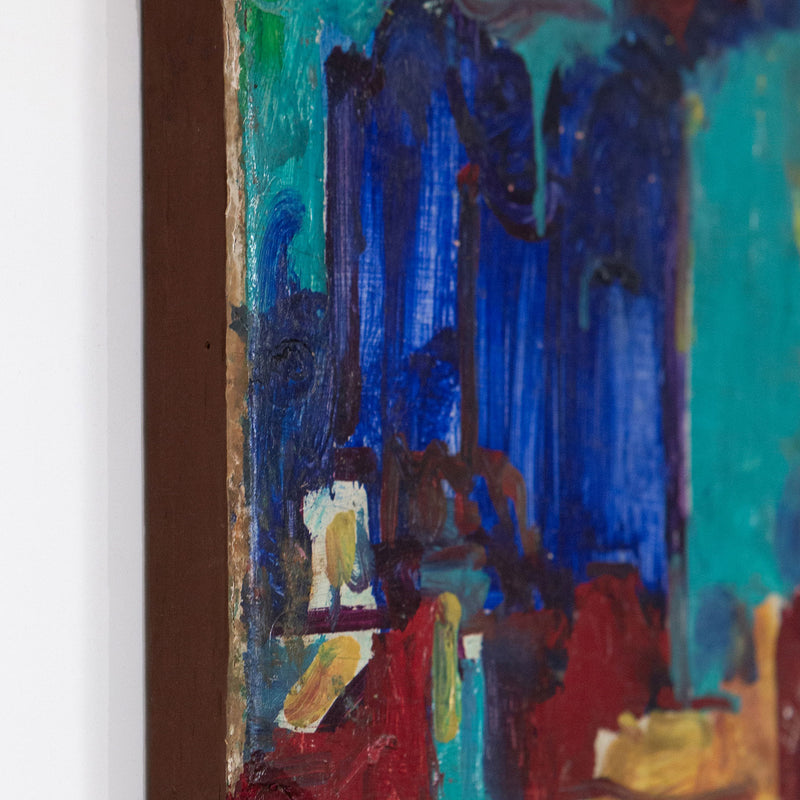 HANS HOFMANN "THE CITY" OIL ON PLYWOOD, 1940