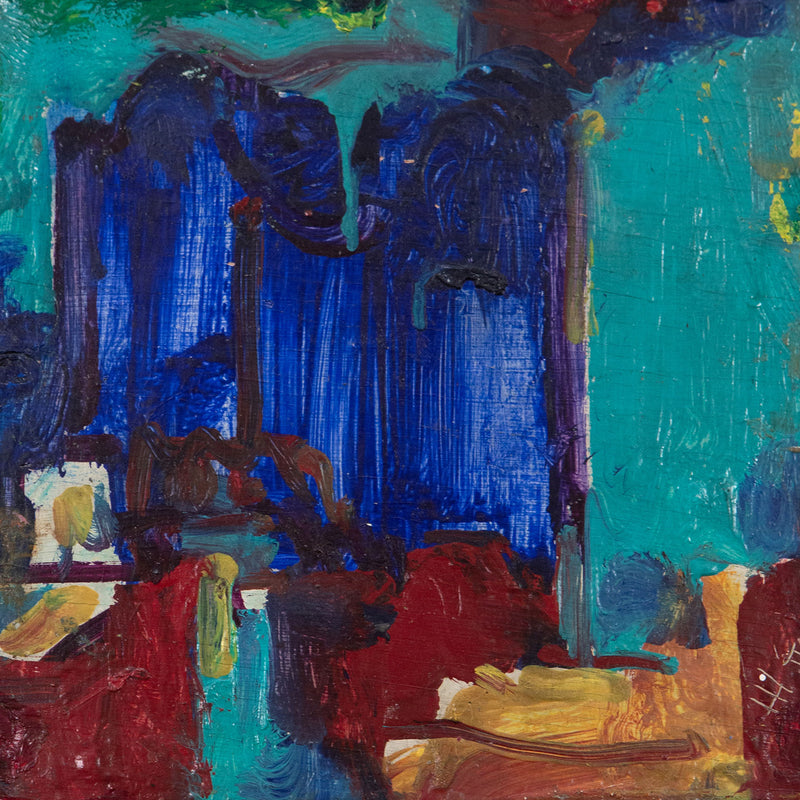 HANS HOFMANN "THE CITY" OIL ON PLYWOOD, 1940