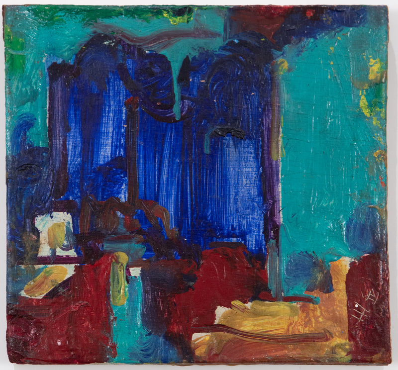 HANS HOFMANN "THE CITY" OIL ON PLYWOOD, 1940